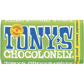 Tony's hořká čokoláda s mandlemi a mořskou solí 180 g