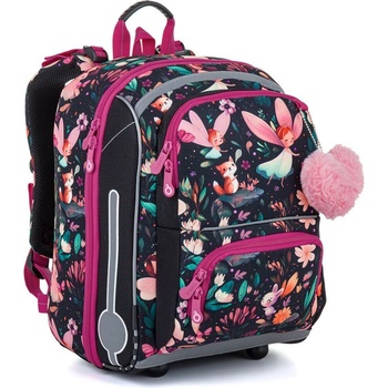 Topgal aktovka BEBE 26002 G růžová černá víla