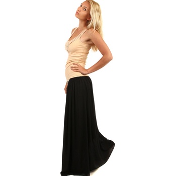 TopMode romantická maxi sukně 226171 černá