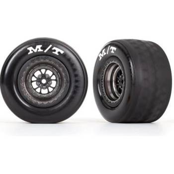 Traxxas kolo disk Weld polomatný chromově černý zadní 2