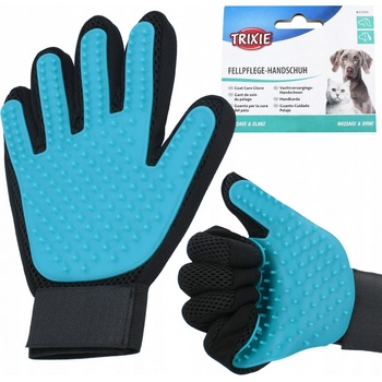 Trixie Pečující masážní rukavice černo modrá 16 x 24 cm