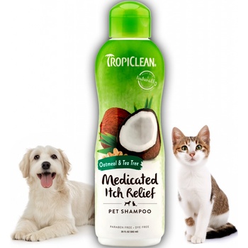 Tropiclean šampon Medicated ovesné vločky a čajovník 355 ml