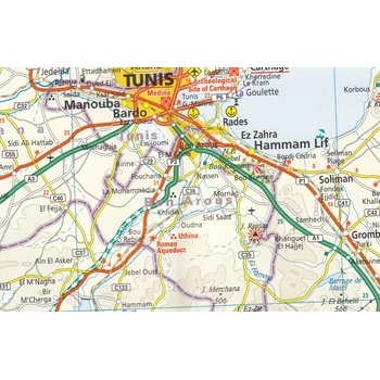 Tunisko Tunisia 1:600t mapa RKH