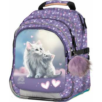 Ulitaa Juno batoh Kočky fialový