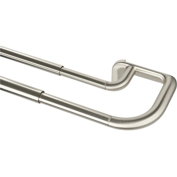 Umbra Ocelová roztažitelná dvojitá garnýž 213-365 cm Twilight