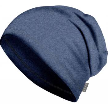 Unuo čepice dětská z teplákoviny spadená temný jeans