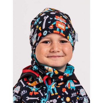 Unuo dětská čepice fleecová Homeless Roboti