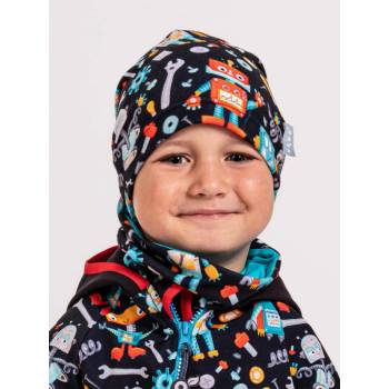 Unuo dětská čepice fleecová Homeless Roboti