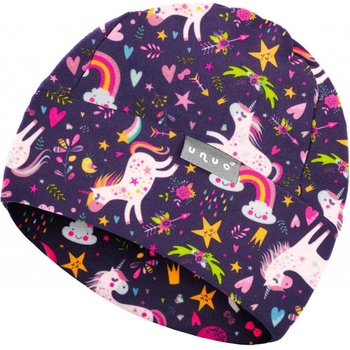 Unuo dětská čepice fleecová nespadená Hory