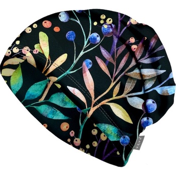 Unuo dětská čepice fleecová spadená podzimní bobule