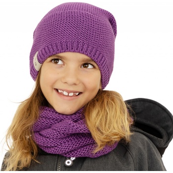 Unuo dětská čepice pletená ostružinová