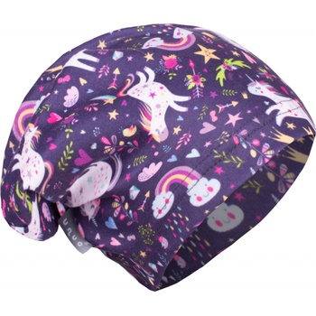 Unuo dětská fleecová čepice Jednorožci