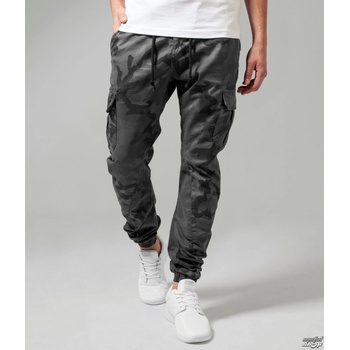 Urban Classics camo Cargo Jogging pants camo tmavě šedé
