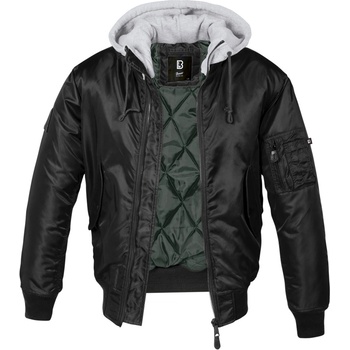 Urban Classics Hooded MA1 Bomber Jacket blk/gry