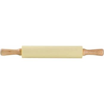 VÁLEČEK DŘEVĚNÝ SE SILIKONEM 43X5CM