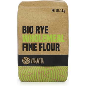 VanaVita BIO Žitná mouka celozrnná hladká 1 kg