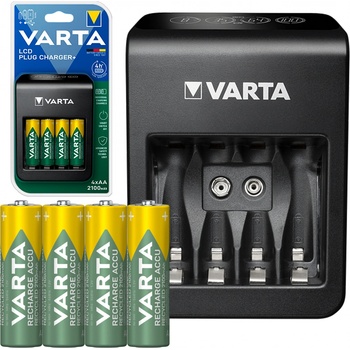Varta LCD Plug Charger + 4x AA 2100mAh 57687101441