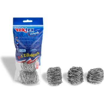 Vektex Simple nerezová drátěnka 15 g 2+1 ks