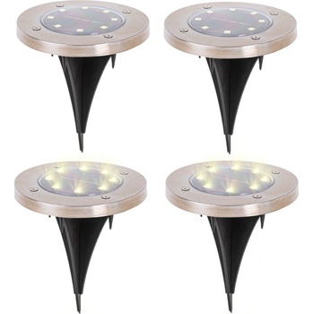 Verk 15543 Zahradní solární světlo LED studená bílá 4ks