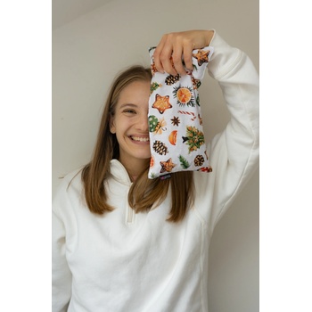 VFstyle Gingerbread nahřívací polštářek s třešňovými peckami 30x15 cm