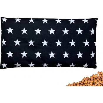 VFstyle nahřívací polštářek s třešňovými peckami 30x15 cm Stars černé