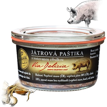 Via Delicia Játrová paštika s restovanou cibulkou 130 g