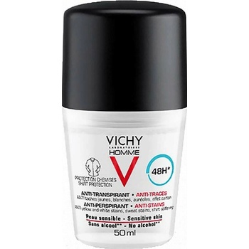Vichy Homme Deodorant roll-on proti bílým a žlutým skvrnám 50 ml