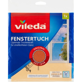 Vileda Microfibre Plus Fenster mikrohadřík na okna 36 x 32 cm 1 ks