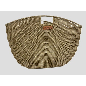 Vingo Ratanový košík na dřevo 40 x 30 x 40 cm