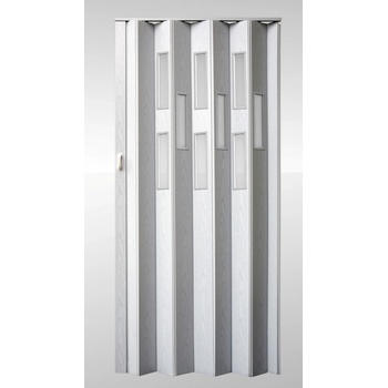 Vivaldi Shrnovací dveře prosklené Bříza 80 cm