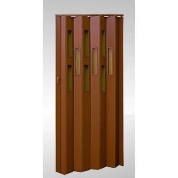 Vivaldi Shrnovací dveře prosklené Ořech 80 cm