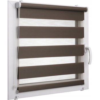 VOPPI ROLETA DEN A NOC 110x150 CM HNĚDÁ