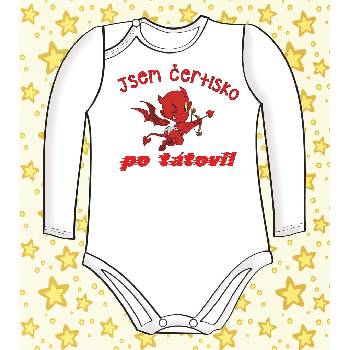 Vtipné body s nápisem “Jsem čertisko po tátovi”