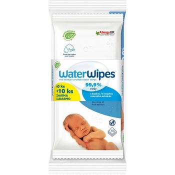 WATERWIPES 100% BIO odbouratené ubrousky 60+10 ks