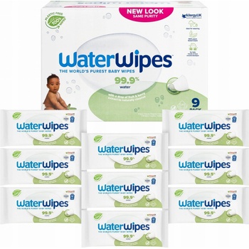 WaterWipes Soapberry vlhčené ubrousky pro péči o děti 9 x 60 ks