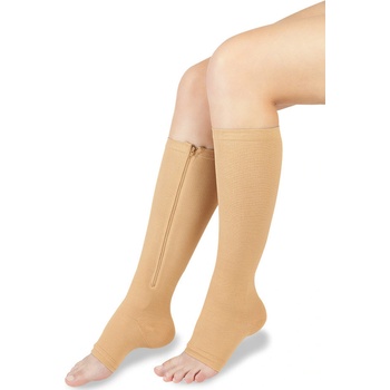 Wellife Kompresní punčochy FIT se zipem tělové