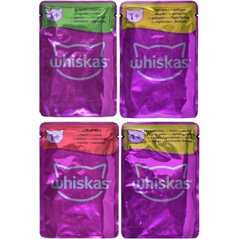 Whiskas Adult Classic Meals s hovězím kuřecím jehněčím drůbežím v omáčce 160 x 85 g
