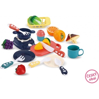 Wiky Potraviny a nádobí v košíku 26x19x14 cm modrý český obal