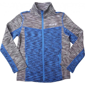 Wolf mikina M2442 šedá/modrá