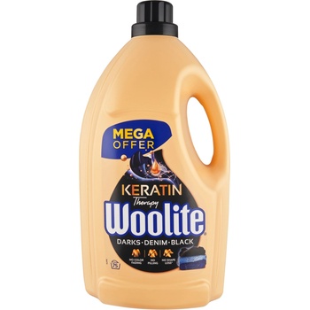 Woolite Keratin Therapy Darks Denim Black tekutý prací přípravek 75 PD 4,5 l