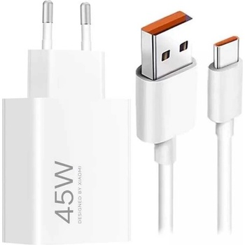 Xiaomi MDY-17-EF USB-A 45W + USB-C kabel White