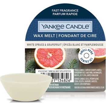 Yankee Candle vonný vosk White Spruce & Grapefruit Bílý smrk a grapefruit 22 g