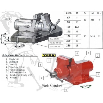 York svěrák YK-03-01-01-01-0-0