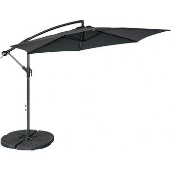 Zahradní slunečník Houseland Tynex 300 cm tmavě šedý