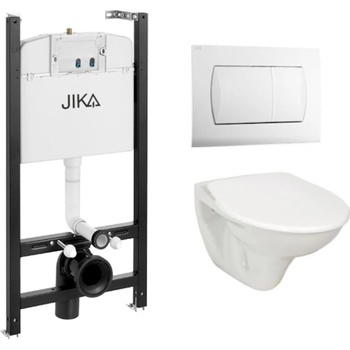 Závěsný WC set Jika do lehkých stěn / předstěnová montáž + WC Jika Nila KMPLJIKAS