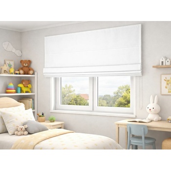 Zebra-shop Římská OP100 BÍLÁ 120 x 100 cm vlevo