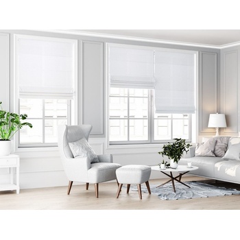 Zebra-shop římská roleta OP100 BÍLÁ 100 x 180 CM vpravo