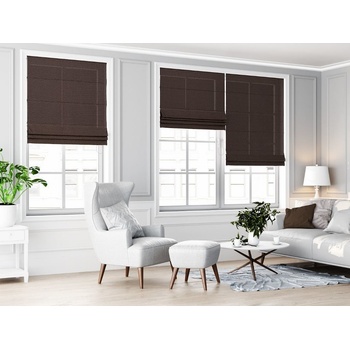 Zebra-shop římská roleta OP1882 ČOKOLÁDA 120 x 170 CM vpravo