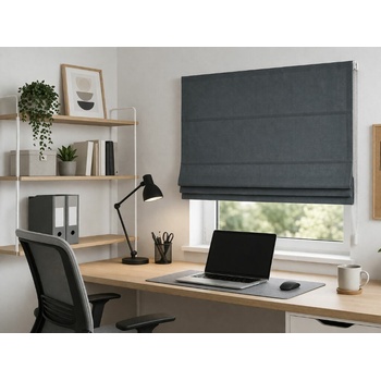 Zebra-shop římská roleta OP2959 ŠEDÁ 120 x 180 CM vpravo