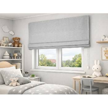 Zebra-shop římská roleta OP2960 Světle ŠEDÁ 160 x 180 CM vpravo